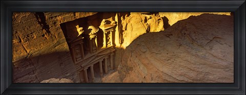 Framed Treasury at Petra, Wadi Musa, Jordan Print