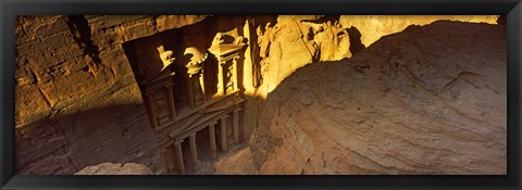 Framed Treasury at Petra, Wadi Musa, Jordan Print