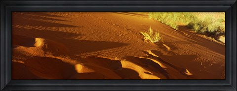Framed Sand dunes in a desert, Jordan (horizontal) Print