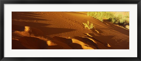 Framed Sand dunes in a desert, Jordan (horizontal) Print