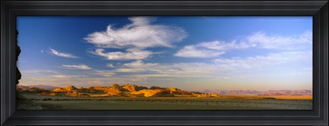 Framed Clouds over a desert, Jordan Print