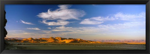 Framed Clouds over a desert, Jordan Print