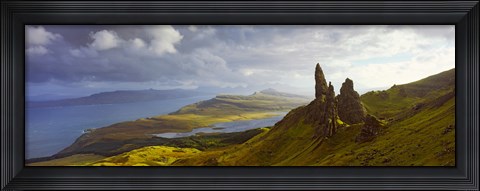 Framed Clouds over the Old Man of Storr, Portree, Isle Of Skye, Inner Hebrides, Highlands Region, Scotland Print