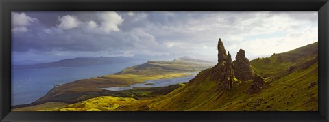 Framed Clouds over the Old Man of Storr, Portree, Isle Of Skye, Inner Hebrides, Highlands Region, Scotland Print