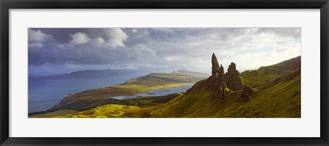 Framed Clouds over the Old Man of Storr, Portree, Isle Of Skye, Inner Hebrides, Highlands Region, Scotland Print