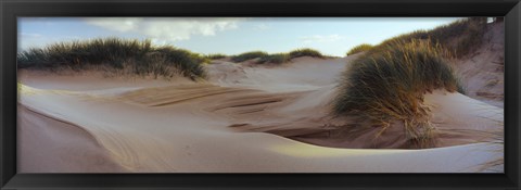 Framed Sculpted dunes at the Sands of Forvie, Newburgh, Aberdeenshire, Scotland Print