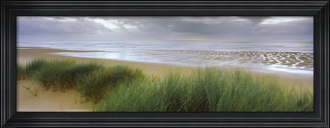 Framed Storm clouds over the sea, Newburgh Beach, Newburgh, Aberdeenshire, Scotland Print