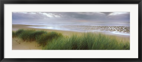 Framed Storm clouds over the sea, Newburgh Beach, Newburgh, Aberdeenshire, Scotland Print