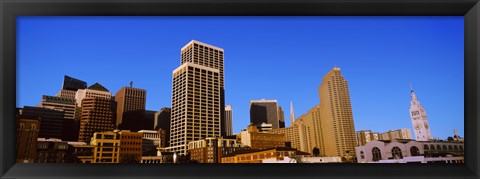 Framed Skyscrapers in a city, San Francisco, California, USA 2012 Print