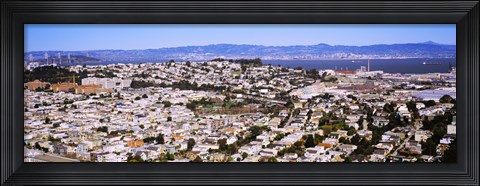 Framed Houses in a city, San Francisco, California, USA Print
