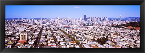 Framed Houses in a city, San Francisco, California, USA 2012 Print