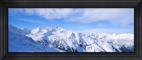 Framed Snow covered Alps, Schonjoch, Tirol, Austria Print