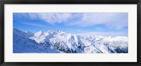 Framed Snow covered Alps, Schonjoch, Tirol, Austria Print