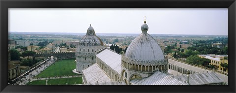 Framed Cathedral in a city, Pisa Cathedral, Piazza Dei Miracoli, Pisa, Tuscany, Italy Print