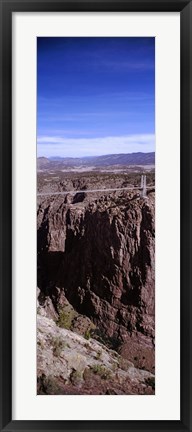 Framed Royal Gorge Suspension Bridge, Colorado, USA (vertical) Print