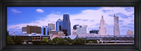 Framed Skyscraper and Broadway Bridge in Kansas City, Missouri, USA 2012 Print