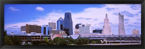 Framed Skyscraper and Broadway Bridge in Kansas City, Missouri, USA 2012 Print