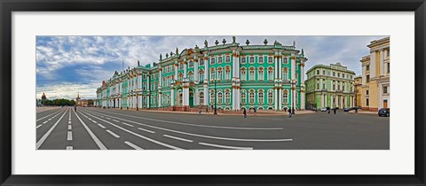 Framed Parade Ground in front of a museum, Winter Palace, State Hermitage Museum, Palace Square, St. Petersburg, Russia Print