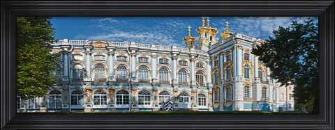 Framed Facade of a palace, Catherine Palace, Tsarskoye Selo, St. Petersburg, Russia Print