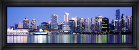 Framed Vancouver skyline, British Columbia, Canada Print