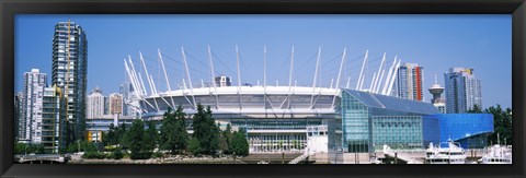 Framed Stadium at the waterfront, BC Place Stadium, Vancouver, British Columbia, Canada Print