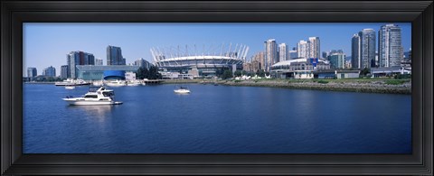 Framed Stadium at the waterfront, BC Place Stadium, Vancouver, British Columbia, Canada 2013 Print
