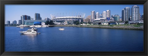 Framed Stadium at the waterfront, BC Place Stadium, Vancouver, British Columbia, Canada 2013 Print