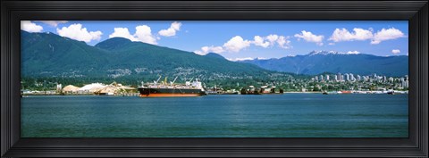 Framed Shipyard at Vancouver, British Columbia, Canada Print