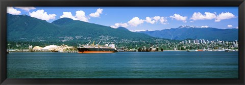 Framed Shipyard at Vancouver, British Columbia, Canada Print