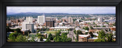 Framed Spokane, Washington State Print