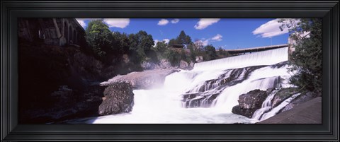 Framed Spokane Falls at Spokane River, Spokane, Washington State, USA Print