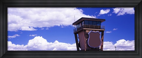 Framed High section view of railroad tower, Cheyenne, Wyoming, USA Print