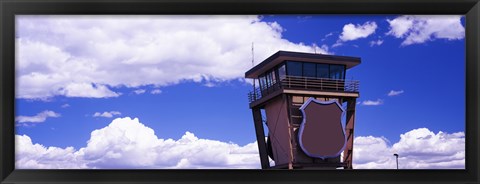 Framed High section view of railroad tower, Cheyenne, Wyoming, USA Print