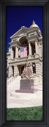 Framed Wyoming State Capitol, Cheyenne, Wyoming, USA (vertical) Print