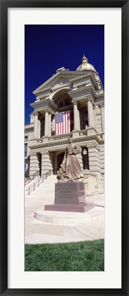 Framed Wyoming State Capitol, Cheyenne, Wyoming, USA (vertical) Print