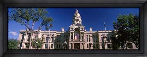 Framed Wyoming State Capitol Building, Wyoming, USA Print