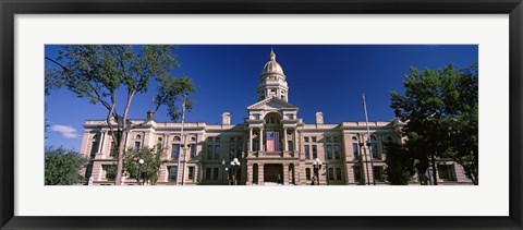 Framed Wyoming State Capitol Building, Wyoming, USA Print