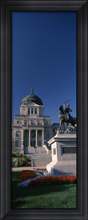Framed Facade of a government building, Helena, Montana Print