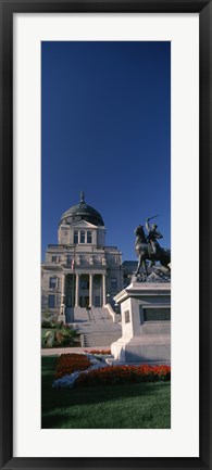 Framed Facade of a government building, Helena, Montana Print