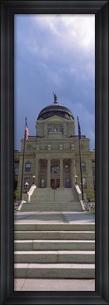 Framed Steps to Montana State Capitol Building, Helena, Montana Print