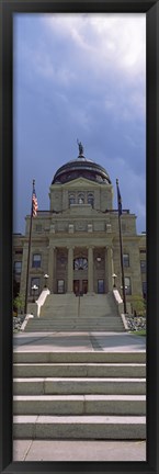 Framed Steps to Montana State Capitol Building, Helena, Montana Print