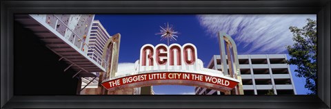 Framed Reno Arch, Reno, Nevada Print