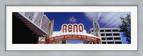 Framed Reno Arch, Reno, Nevada Print