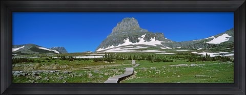 Framed Hidden Lake Nature Trail at US Glacier National Park, Montana, USA Print