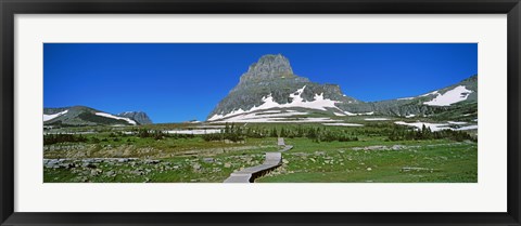 Framed Hidden Lake Nature Trail at US Glacier National Park, Montana, USA Print