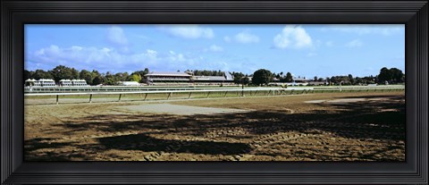 Framed Saratoga Racecourse at Saratoga Springs, New York State, USA Print