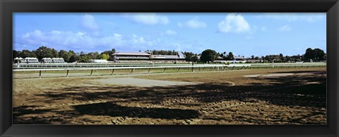 Framed Saratoga Racecourse at Saratoga Springs, New York State, USA Print