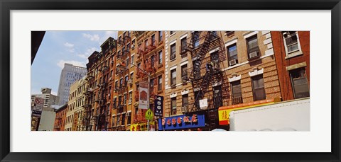 Framed Buildings in a street, Mott Street, Chinatown, Manhattan, New York City, New York State Print