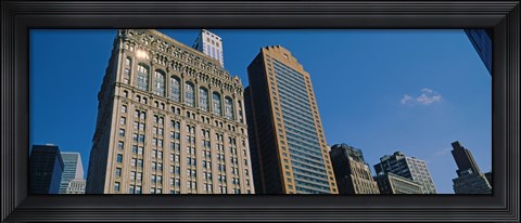Framed Buildings in a downtown district, New York City, New York State, USA Print