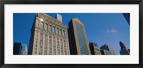 Framed Buildings in a downtown district, New York City, New York State, USA Print